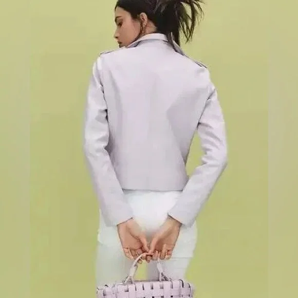 NWOT Blank NYC Faux Leather Moto Jacket - Picture 7 of 9